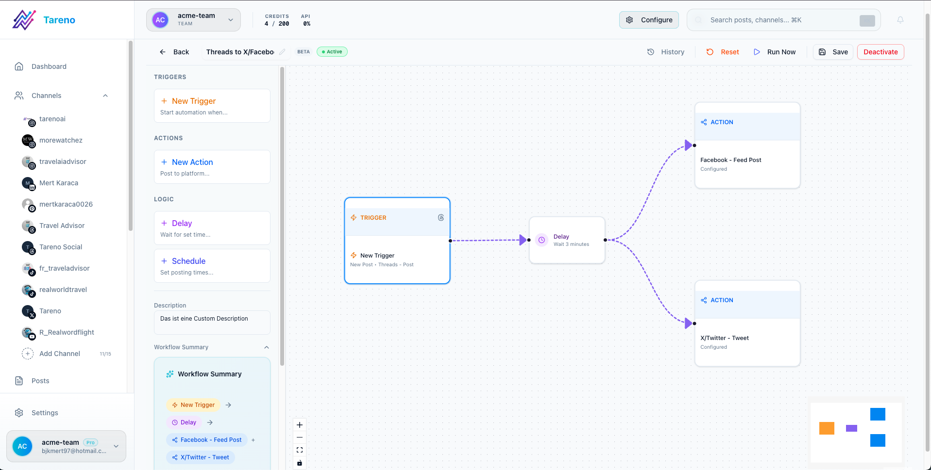 Workflow editor used to structure client feedback into explicit approval outcomes.