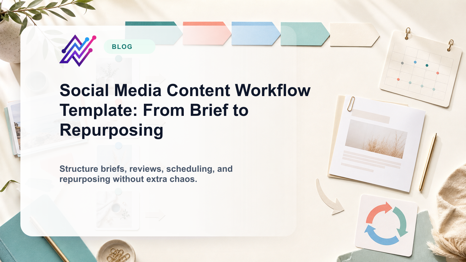 Social Media Content Workflow Template: From Brief to Repurposing