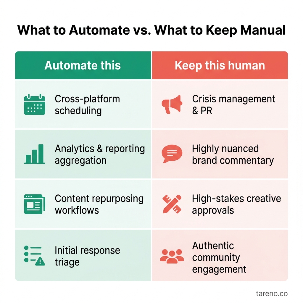 What to Automate vs. What to Keep Manual